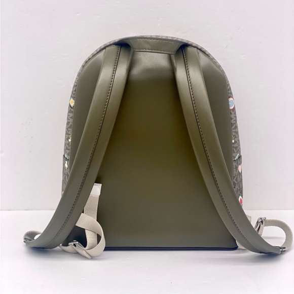 Michael Kors Slater Medium Printed Signature Logo Backpack - Picture 4 of 9